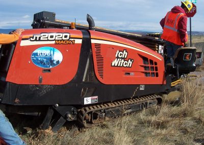 RBC out on the plains using ditch witch