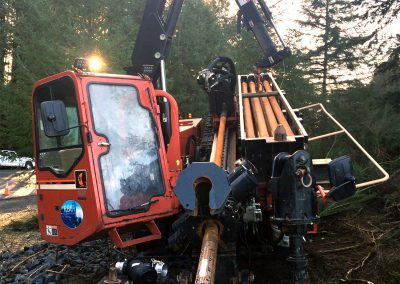 RBC using ditch witch in rugged landscape