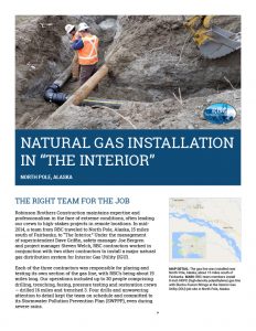 Natural Gas Installation in "The Interior"